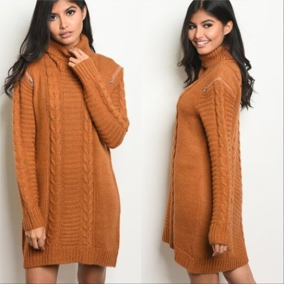 KNIT SWEATER DRESS - Picture 1 of 2